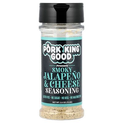 Pork King Good, Smoky Jalapeno & Cheese Seasoning, 2.5 oz (70.8 g) Pork King Good, Smoky Jalapeno & Cheese Seasoning, 2.5 oz (70.8 g)