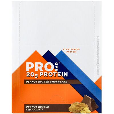ProBar, Protein Bar, Peanut Butter Chocolate, 12 Bars, 2.47 oz (70 g) Each ProBar, Protein Bar, Peanut Butter Chocolate, 12 Bars, 2.47 oz (70 g) Each