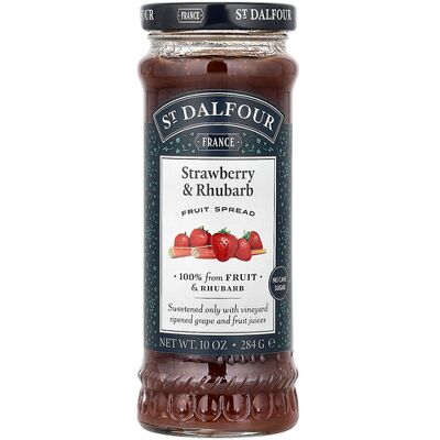 St. Dalfour, Strawberry & Rhubarb Fruit Spread , 10 oz (284 g) St. Dalfour, Strawberry & Rhubarb Fruit Spread , 10 oz (284 g)