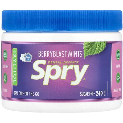 Xlear - Spry Mints 100% Xylitol Berry - Berry - 100% Xylitol - Mints Xlear - Spry Mints 100% Xylitol Berry - Berry - 100% Xylitol - Mints