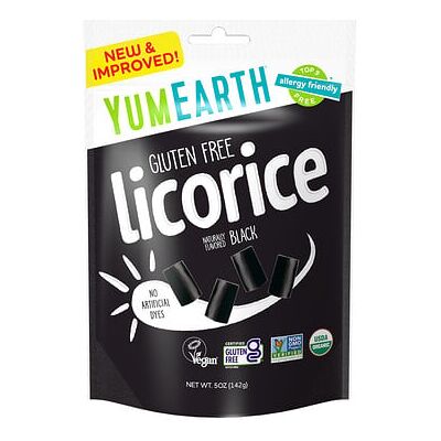 YumEarth, Gluten Free Licorice, Black, 5 oz (142 g) YumEarth, Gluten Free Licorice, Black, 5 oz (142 g)