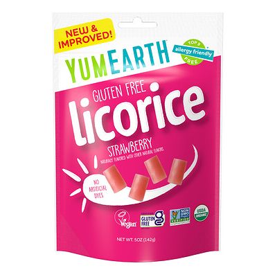 YumEarth, Gluten Free Licorice, Strawberry, 5 oz (142 g) YumEarth, Gluten Free Licorice, Strawberry, 5 oz (142 g)