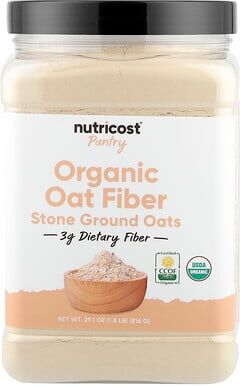 Nutricost, Pantry, Organic Oat Fiber, 29.1 oz (816 g)