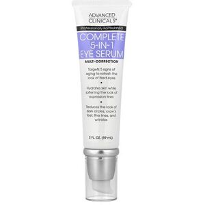 Advanced Clinicals, Complete 5-In-1 Eye Serum, 2 fl oz (59 ml) Advanced Clinicals, Complete 5-In-1 Eye Serum, 2 fl oz (59 ml)