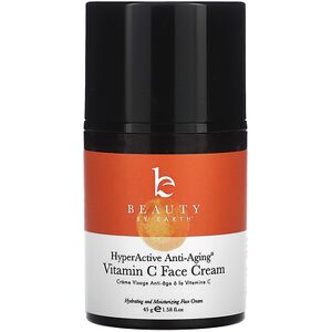 Beauty By Earth, HyperActive Anti-Aging®, Vitamin C Face Cream, 1.58 fl oz (45 g) Beauty By Earth, HyperActive Anti-Aging®, Vitamin C Face Cream, 1.58 fl oz (45 g)