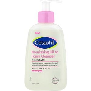 Cetaphil Nourishing Oil to Foam Cleanser, Normal to Dry Skin, 8 fl oz (237 ml) Cetaphil Nourishing Oil to Foam Cleanser, Normal to Dry Skin, 8 fl oz (237 ml)