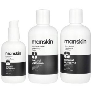 Natural Outcome, Man Skin, Everyday Face Kit, 3 Piece Kit Natural Outcome, Man Skin, Everyday Face Kit, 3 Piece Kit