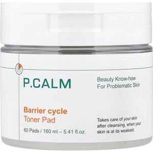 P.CALM, Barrier Cycle Toner Pad, 60 Pads, 5.41 fl oz (160 ml) P.CALM, Barrier Cycle Toner Pad, 60 Pads, 5.41 fl oz (160 ml)