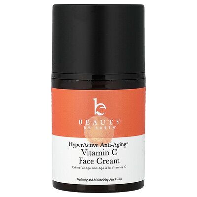 Beauty By Earth, HyperActive Anti-Aging®, Vitamin C Face Cream, 1.58 fl oz (45 g) Beauty By Earth, HyperActive Anti-Aging®, Vitamin C Face Cream, 1.58 fl oz (45 g)
