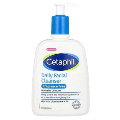 Cetaphil Daily Facial Cleanser, Fragrance Free, 16 fl oz (473 ml) Cetaphil Daily Facial Cleanser, Fragrance Free, 16 fl oz (473 ml)