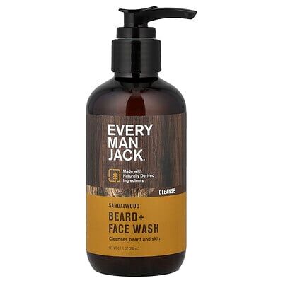 Every Man Jack, Beard + Face Wash, Sandalwood, 6.7 fl oz (200 ml) Every Man Jack, Beard + Face Wash, Sandalwood, 6.7 fl oz (200 ml)