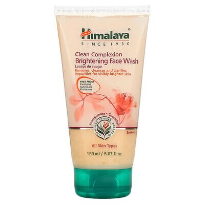 Himalaya, Clean Complexion Brightening Face Wash, All Skin Types, Pomegranate Cucumber, 5.07 fl oz (150 ml) Himalaya, Clean Complexion Brightening Face Wash, All Skin Types, Pomegranate Cucumber, 5.07 fl oz (150 ml)