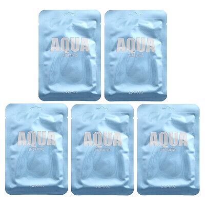 Lapcos, Hydrating Beauty Sheet Mask Set, Aqua, 5 Sheets, 1.01 fl oz (30 ml) Each Lapcos, Hydrating Beauty Sheet Mask Set, Aqua, 5 Sheets, 1.01 fl oz (30 ml) Each