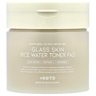 OOTD, Glass Skin Rice Water Toner Pad, 70 Pads OOTD, Glass Skin Rice Water Toner Pad, 70 Pads