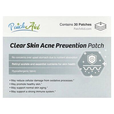 PatchAid, Clear Skin Acne Prevention Patch, 30 Patches PatchAid, Clear Skin Acne Prevention Patch, 30 Patches