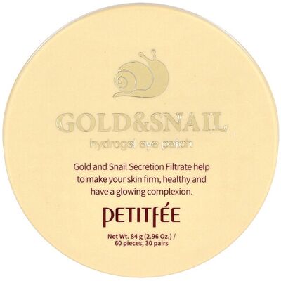 Petitfée Gold and Snail Hydrogel Eye Patch - Eye Patches Petitfée Gold and Snail Hydrogel Eye Patch - Eye Patches