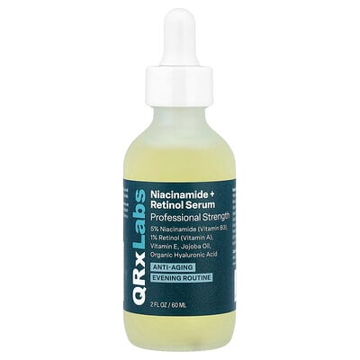 QRxLabs, Niacinamide + Retinol Serum, 2 fl oz (60 ml) QRxLabs, Niacinamide + Retinol Serum, 2 fl oz (60 ml)