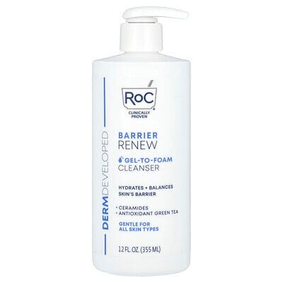 RoC, Barrier Renew, Gel-To-Foam Cleanser, 12 fl oz (355 ml) RoC, Barrier Renew, Gel-To-Foam Cleanser, 12 fl oz (355 ml)