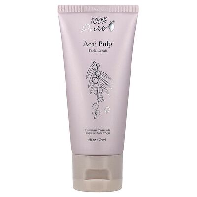 100% PURE, Acai Pulp Facial Scrub, 2 fl oz (59 ml) 100% PURE, Acai Pulp Facial Scrub, 2 fl oz (59 ml)