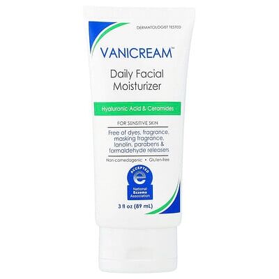Vanicream Facial Moisturizer with Hyaluronic Acid - Sensitive Skin - Fragrance Free Vanicream Facial Moisturizer with Hyaluronic Acid - Sensitive Skin - Fragrance Free