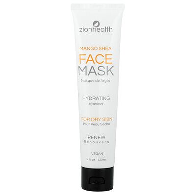 Zion Health, Face Beauty Mask, For Dry Skin, Mango Shea, 4 fl oz (120 ml) Zion Health, Face Beauty Mask, For Dry Skin, Mango Shea, 4 fl oz (120 ml)