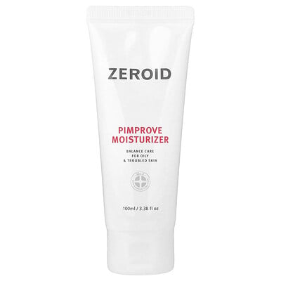 Zeroid, Pimprove Moisturizer, For Oily & Troubled Skin, 3.38 fl oz (100 ml) Zeroid, Pimprove Moisturizer, For Oily & Troubled Skin, 3.38 fl oz (100 ml)