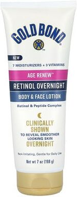 Gold Bond, Age Renew, Retinol Overnight Body & Face Lotion, 7 oz (198 g)