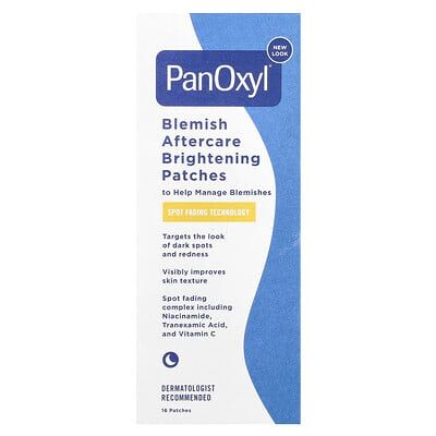 PanOxyl, Blemish Aftercare Brightening Patches, 16 Clear Patches PanOxyl, Blemish Aftercare Brightening Patches, 16 Clear Patches