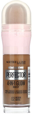 Maybelline, Instant Age Rewind, Perfector 4-in-1 Glow Makeup, 02 Medium, 0.68 fl oz (20 ml)