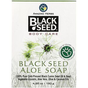 Amazing Herbs, Black Seed, Body Care, Aloe Bar Soap, 4.25 oz (120 g) Amazing Herbs, Black Seed, Body Care, Aloe Bar Soap, 4.25 oz (120 g)