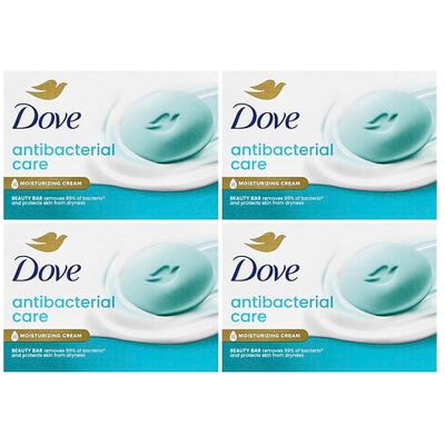 Dove, Antibacterial Care Beauty Bar Soap, 4 Bars, 3.75 oz (106 g) Each Dove, Antibacterial Care Beauty Bar Soap, 4 Bars, 3.75 oz (106 g) Each