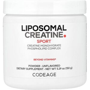 Codeage Sport, Liposomal Creatine Powder, Unflavored, 5.29 oz (150 g) Codeage Sport, Liposomal Creatine Powder, Unflavored, 5.29 oz (150 g)