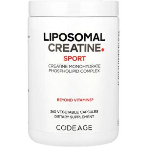 Codeage Sport, Liposomal Creatine, 360 Vegetable Capsules (625 mg per Capsule) Codeage Sport, Liposomal Creatine, 360 Vegetable Capsules (625 mg per Capsule)