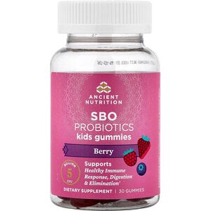 Ancient Nutrition, Kids, SBO Probiotics Gummies, Berry, 5 Billion CFU, 30 Gummies Ancient Nutrition, Kids, SBO Probiotics Gummies, Berry, 5 Billion CFU, 30 Gummies
