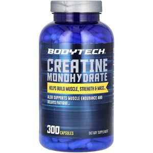 BodyTech, Creatine Monohydrate, 300 Capsules (750 mg per Capsule) BodyTech, Creatine Monohydrate, 300 Capsules (750 mg per Capsule)