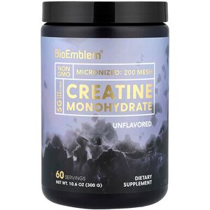 BioEmblem, Creatine Monohydrate, Unflavored, 10.6 oz (300 g) BioEmblem, Creatine Monohydrate, Unflavored, 10.6 oz (300 g)