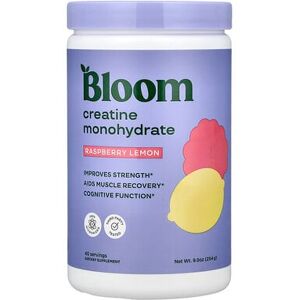 Bloom, Creatine Monohydrate, Raspberry Lemon, 9 oz (254 g) Bloom, Creatine Monohydrate, Raspberry Lemon, 9 oz (254 g)