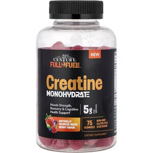 21st Century, Full Fuel 365™, Creatine Monohydrate Gummies, Mixed Berry, 75 Gummies (1 g per Gummy) 21st Century, Full Fuel 365™, Creatine Monohydrate Gummies, Mixed Berry, 75 Gummies (1 g per Gummy)