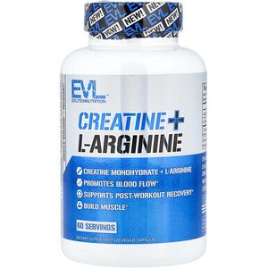 EVLution Nutrition, Creatine Plus L-Arginine, 120 Veggie Capsules EVLution Nutrition, Creatine Plus L-Arginine, 120 Veggie Capsules