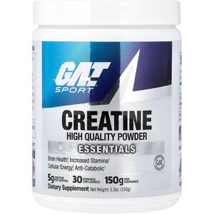 GAT, Sport, Essentials, Creatine Powder, Unflavored, 5.3 oz (150 g) GAT, Sport, Essentials, Creatine Powder, Unflavored, 5.3 oz (150 g)