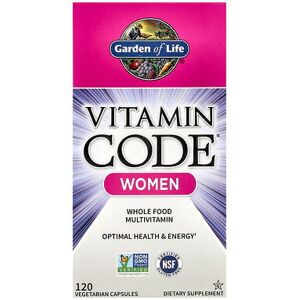 Garden of Life Vitamin Code®, Women Whole Food Multivitamin, 120 Vegetarian Capsules Garden of Life Vitamin Code®, Women Whole Food Multivitamin, 120 Vegetarian Capsules