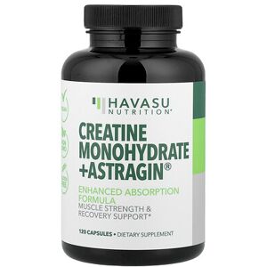 Havasu Nutrition, Creatine Monohydrate + Astragin®, 120 Capsules Havasu Nutrition, Creatine Monohydrate + Astragin®, 120 Capsules