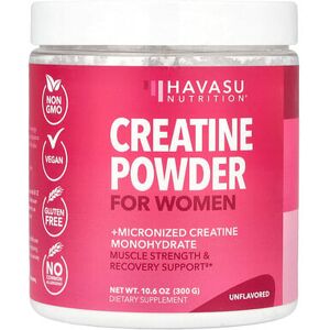 Havasu Nutrition, Creatine Powder For Women, Unflavored, 10.6 oz (300 g) Havasu Nutrition, Creatine Powder For Women, Unflavored, 10.6 oz (300 g)