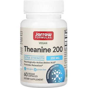 Jarrow Formulas, Theanine 200, 200 mg, 60 Veggie Capsules Jarrow Formulas, Theanine 200, 200 mg, 60 Veggie Capsules