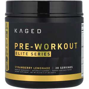 Kaged, Elite Series, Pre-Workout, Strawberry Lemonade, 1.47 lb (668 g) Kaged, Elite Series, Pre-Workout, Strawberry Lemonade, 1.47 lb (668 g)