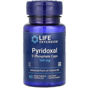 Life Extension, Pyridoxal 5'-Phosphate Caps, 100 mg, 60 Vegetarian Capsules Life Extension, Pyridoxal 5'-Phosphate Caps, 100 mg, 60 Vegetarian Capsules