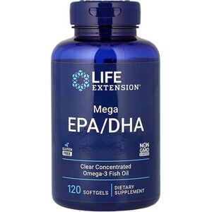 Life Extension, Mega EPA/DHA, 120 Softgels Life Extension, Mega EPA/DHA, 120 Softgels