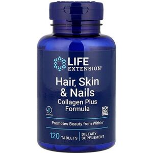 Life Extension, Hair, Skin & Nails, Collagen Plus Formula, 120 Tablets Life Extension, Hair, Skin & Nails, Collagen Plus Formula, 120 Tablets