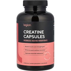 Legion Athletics, Creatine, 180 Capsules (833 mg per Capsule) Legion Athletics, Creatine, 180 Capsules (833 mg per Capsule)