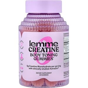 Lemme, Creatine, Body Toning Gummies, Sour Strawberry, 60 Gummies Lemme, Creatine, Body Toning Gummies, Sour Strawberry, 60 Gummies